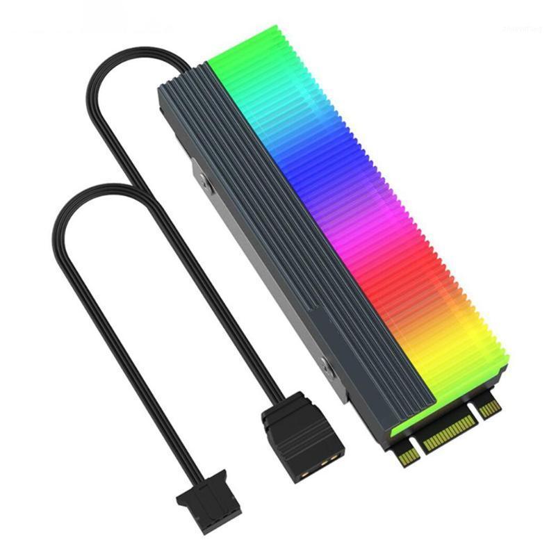 

ARGB light fan CM-M73S M.2 Solid State Hard Disk Heat Dissipation ARGB Sync Heat Sink Radiator Cooling fan1