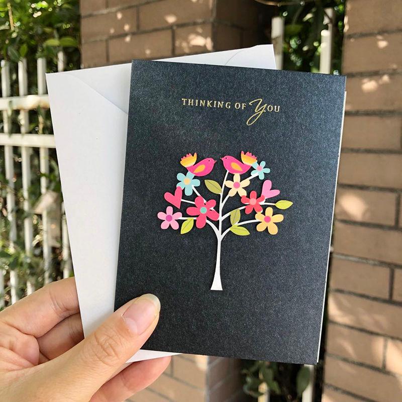 

Mother's day father's day gift 3D cards with envelope thanksgiving greeting card