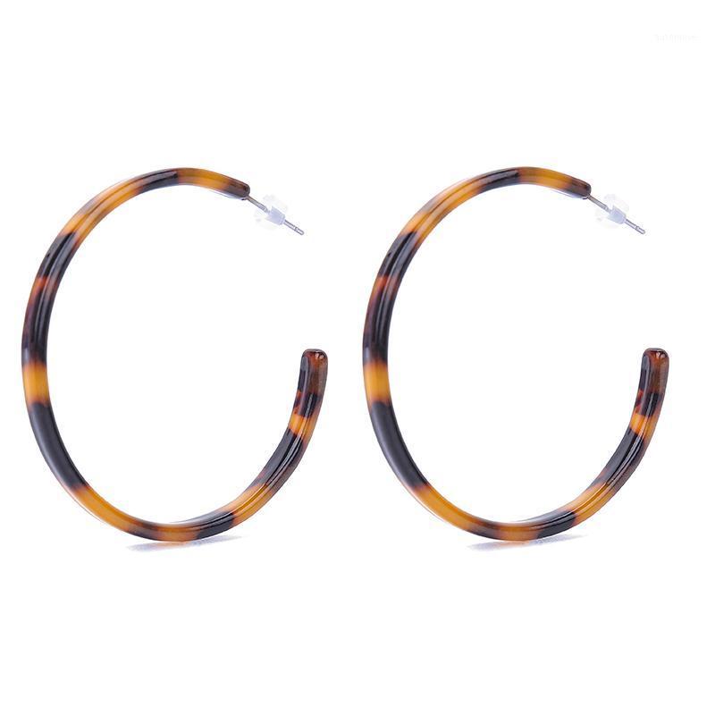 

Vintage Leopard Acrylic Big Circle Hoop Earrings Women's Multicolor Round C Statement Jewelry Bohemia Resin Charms Party Brincos1
