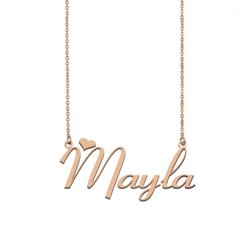 

Mayla Name Necklace , Custom Name Necklace for Women Girls Best Friends Birthday Wedding Christmas Mother Days Gift1