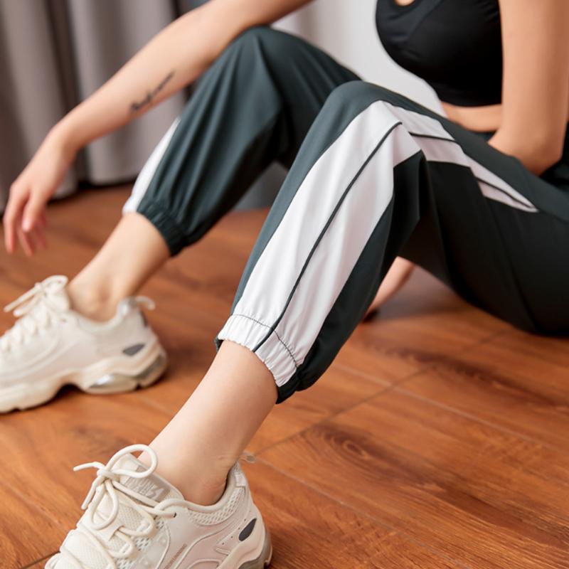 

EF8308 Loose Sports Women Sweatpants Fitness Pants Training Gym Running Sport Jogging Joggers For Women Quick-dry, Dark green