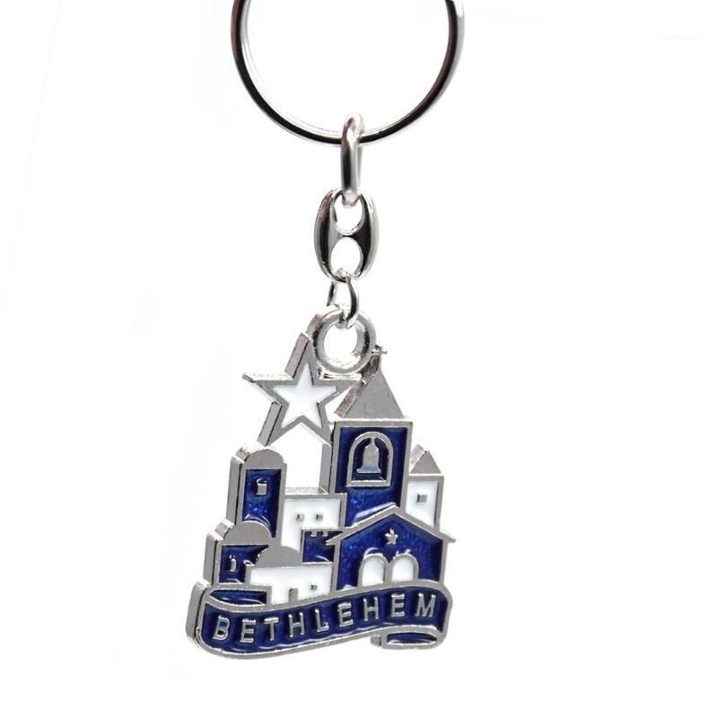 

Key Chains Virgin Mary Of Bethlehem Keychains Jewish crystal Key Chain1