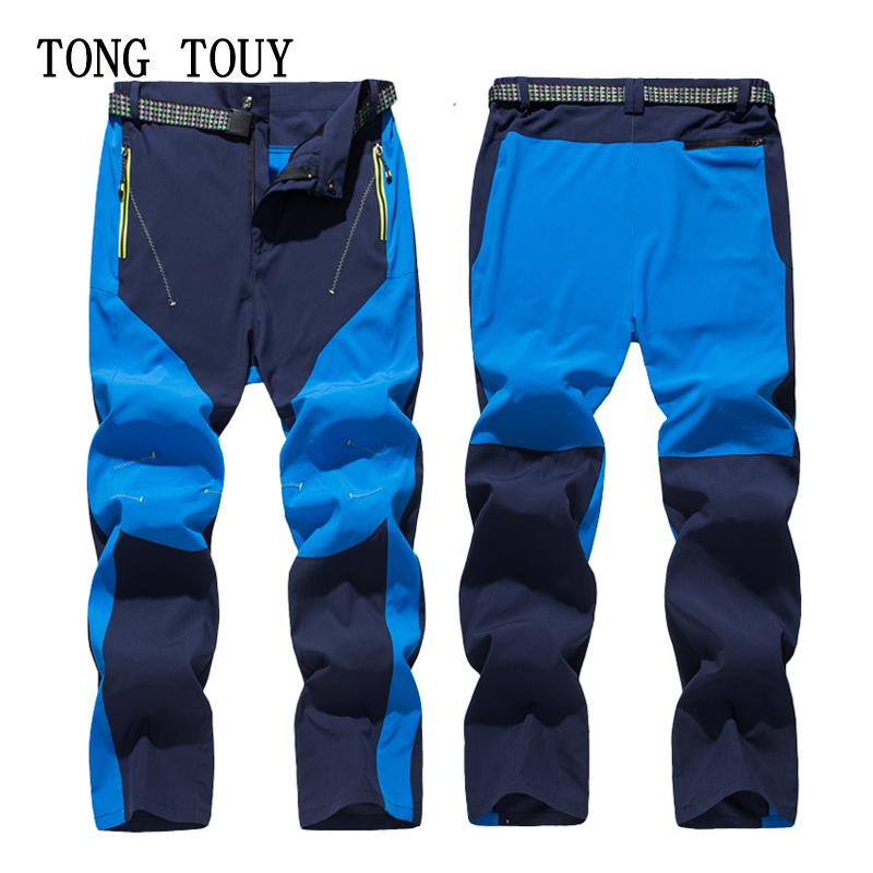 

Spring Summer Waterproof Hiking Pants Men Outdoor Quick Dry Breathable Sports Mountain Climbing Pants Men Plus Size 5XL, Black