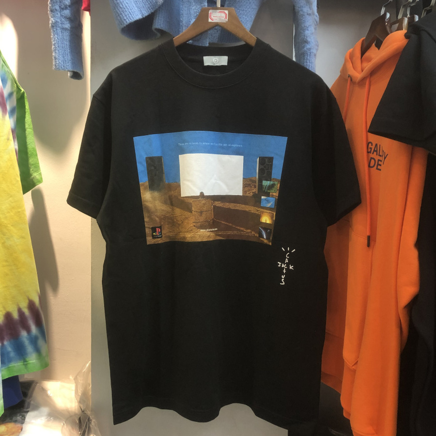 

2021 New Heavy Fabric Travis Scott Cactus Jack T-shirt Men Women Vintage Streetwear Tee Tops Oversized Harajuku Deyt
