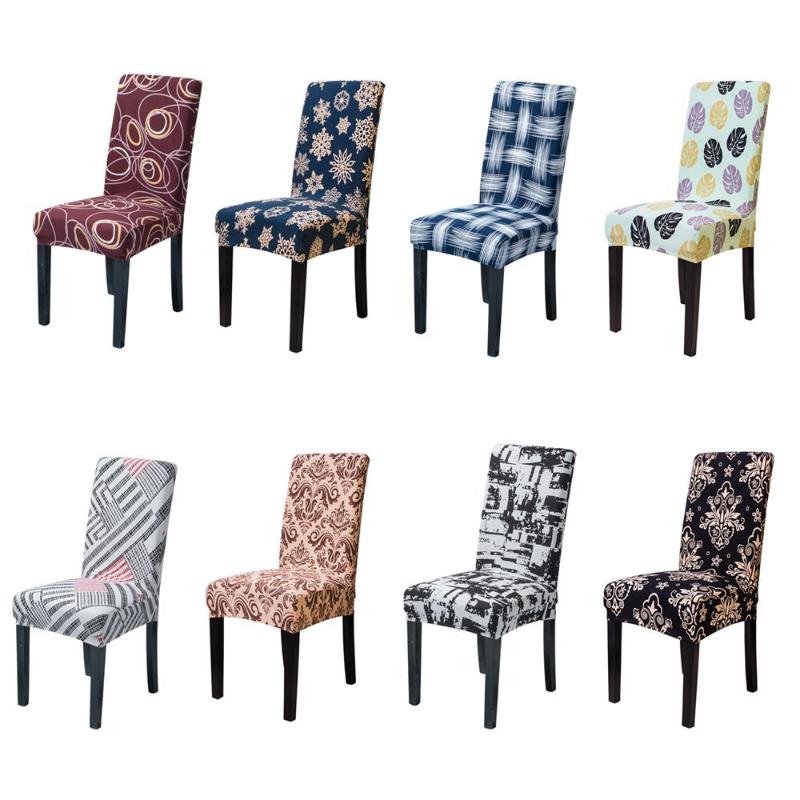 

New Floral Printing Elastic Chair Cover Home Decor Dining Spandex Decoration Covering Office Banquet chair Covers Removable
