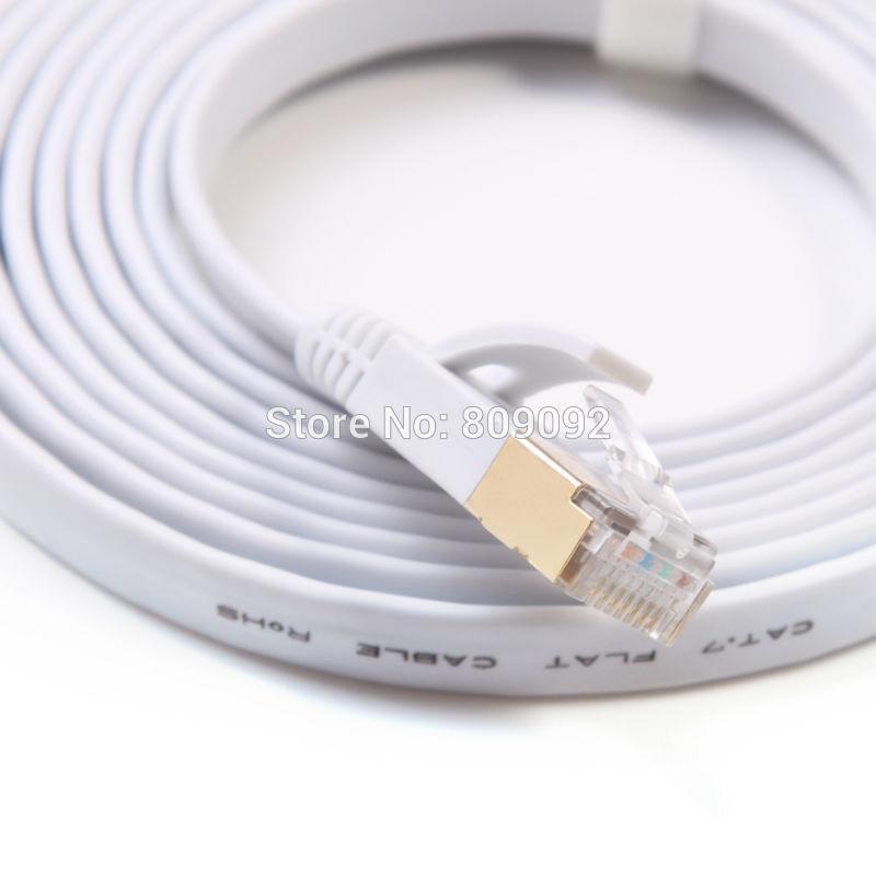 

High Speed Network Cable 15M/20M/25M/30M Ethernet Cable Cat7 RJ45 M/M Thin High Speed Flat Shielded Twisted Pair Internet Lan1
