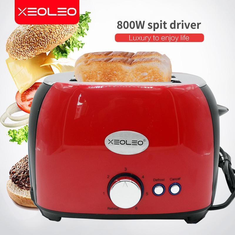 

XEOLEO Automatic Toaster Sandwich Maker 2 Slices Breakfast Machine 6 Speeds Baking Cooking Appliances Home/Office Toasters 800W1