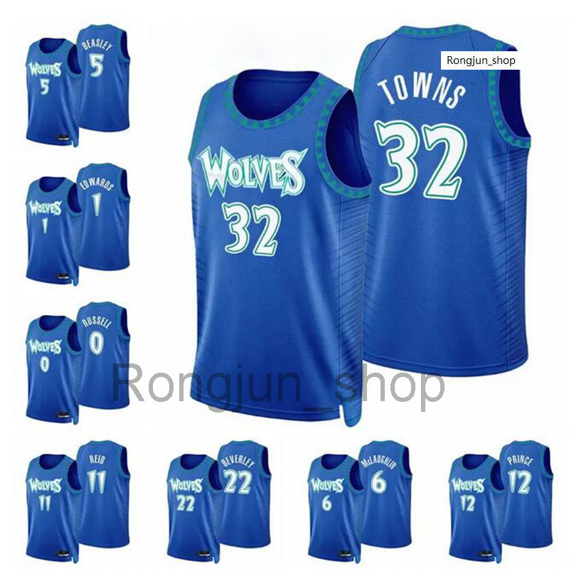 

2021-22 Printed Minnesotas Men Karl-Anthony Towns Patrick Beverley Malik Beasley Taurean Prince Anthony 2021/22 75th Timberwolve jerseys, Black;red