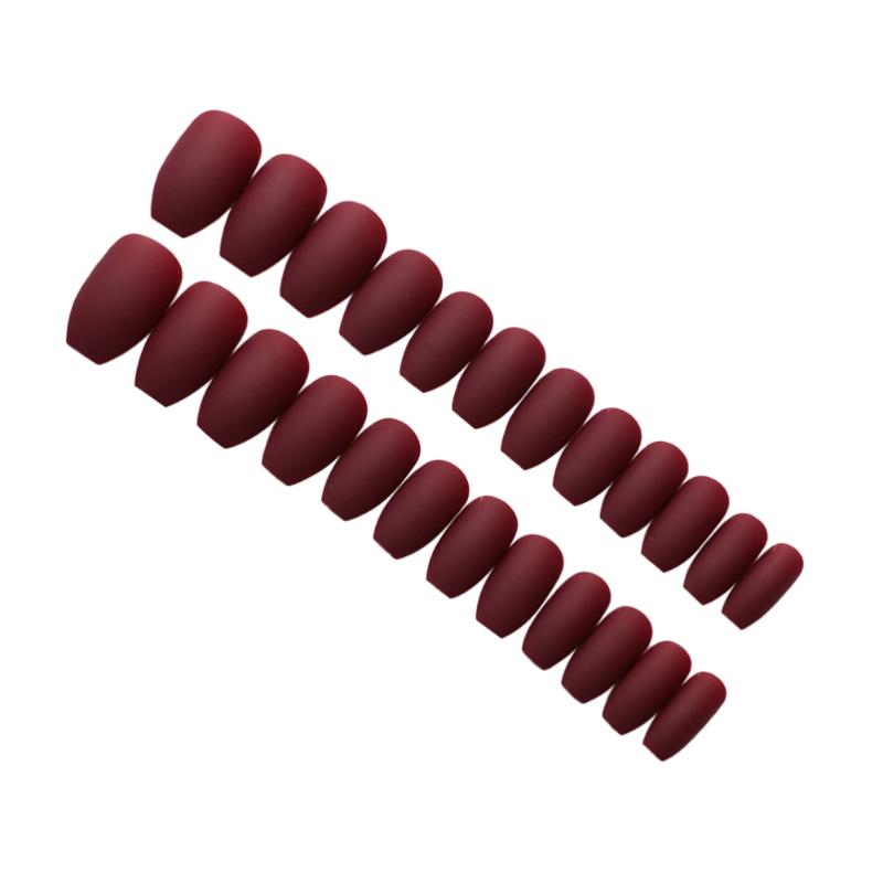 

1 Box Scrub Fake Nails Color Nail Decals Manicure Decorations Artificial Nails Pastes for Christmas Party, Red;gold