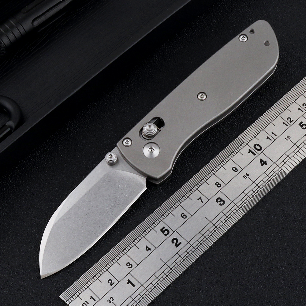 

New BM 535 mini folding knife S30V blade titanium alloy handle outdoor camping hunting tactical defense EDC tool fruit knife