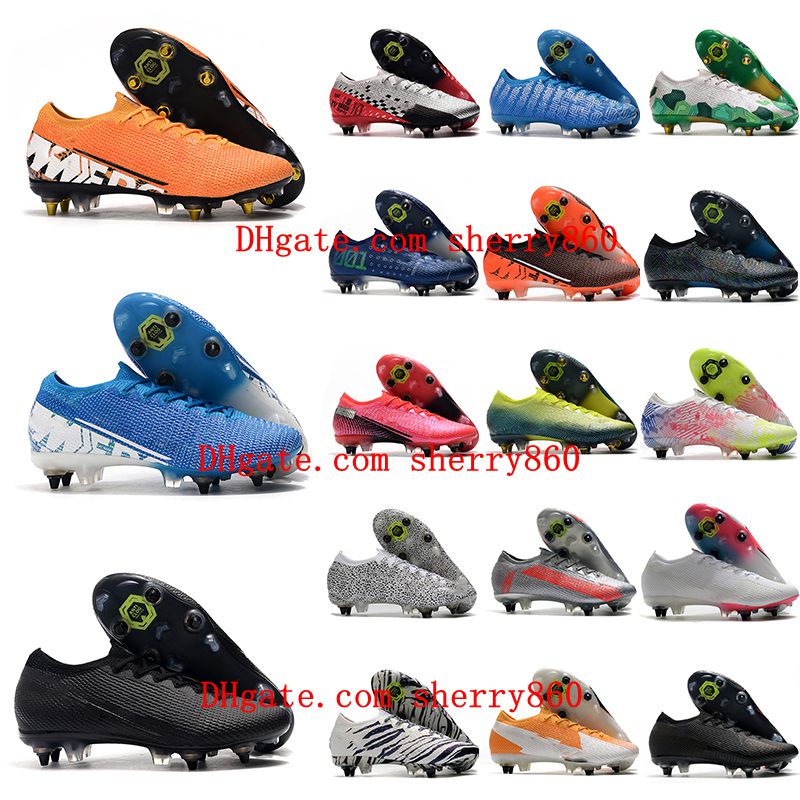 

2021 soccer shoes Mens cleats Mercurial Superfly 13 Elite SG-PRO AC Football Boots low CR7 Neymar outdoor, As picture 4