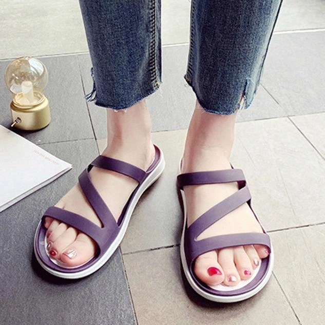 

Women Slippers Woman Slides Soft Comfort Shoes Female Casual Outdoor Flats Ladies 2020 Summer Beach Sandalias Women's Footwear #eO1G, Black