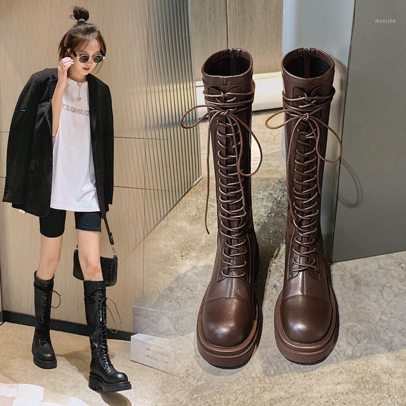 

High Quality Women long shoes Real Leather Boots Boots Lady1, Thin