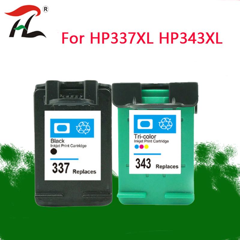 

YLC 337 343 Ink Cartridges Compatible for 337 343 C8766EE C9364EE for PSC 1500 1510 1600 1610v 2350 2353 2355 Printer