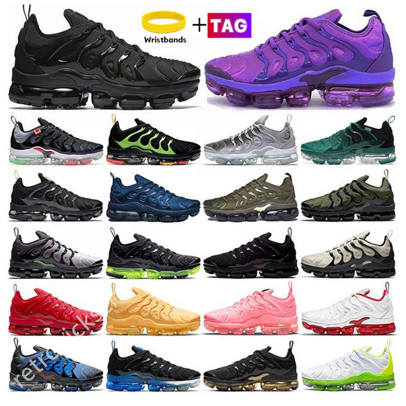 

Plus Running Shoes Men Black White Volt Sunset Cherry All Red Cool Wolf Grey Neon Green Olive USA Dark Blue Fury Grape tns Mens Womens Outdoor Trainers Sneakers 36-47, #49 bubble bag