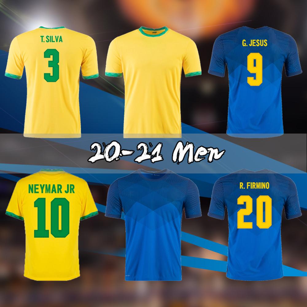 

20 Soccer Jerseys NERES COPA AMERICA KITS 20 21 HOME AWAY 2021 CASEMIRO FIRMINO NEYMAR JR G.JESUS JERSEY FOOTBALL SHIRTS