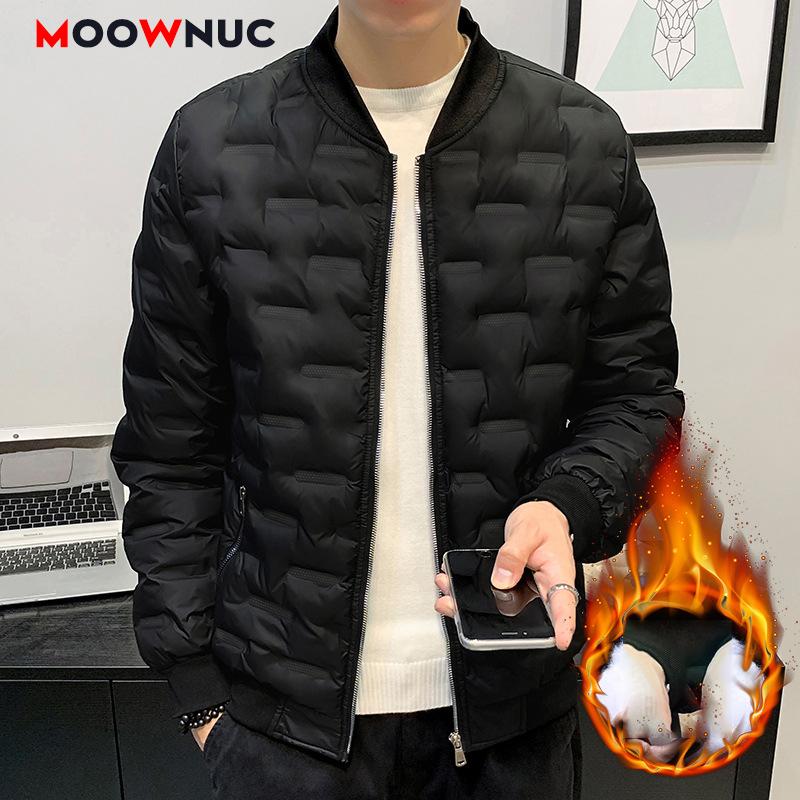

Casual Parka Male Overcoat 2020 Thicken Outwear Waterproof Mens Jacket New Autumn Warm Winter Thermal Homme Coats 4XL MOOWNUC, 8029 black