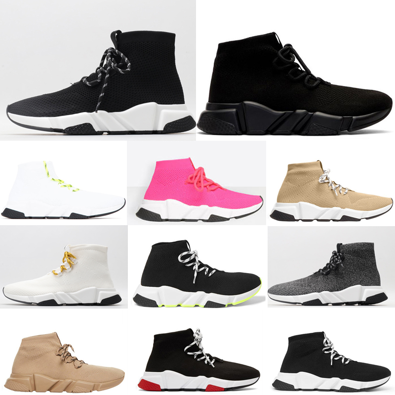

2021 speed laceup 2 0 trainer men women sneakers triple black red white beige pink clearsole mens fashion tennis shoe jogging walking e9rv