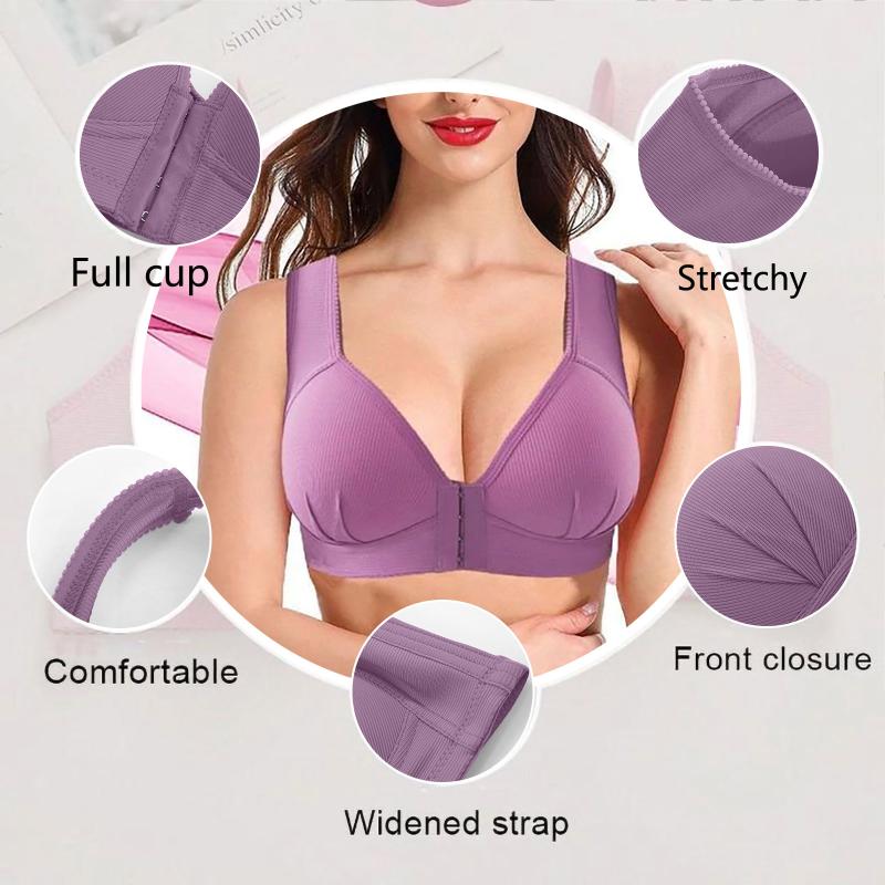 

Women's Solid Bra Underwear One-Piece Bra Everyday Underwear Solid Color One-Piece Everyday, Gy