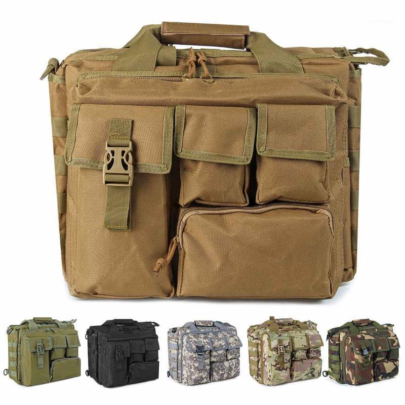 

Men'S Tactical Shoulder Bag Nylon Messenger Bag Laptop Handbags Briefcase Outdoor Climbing Hiking Mochila Messenger1, Black