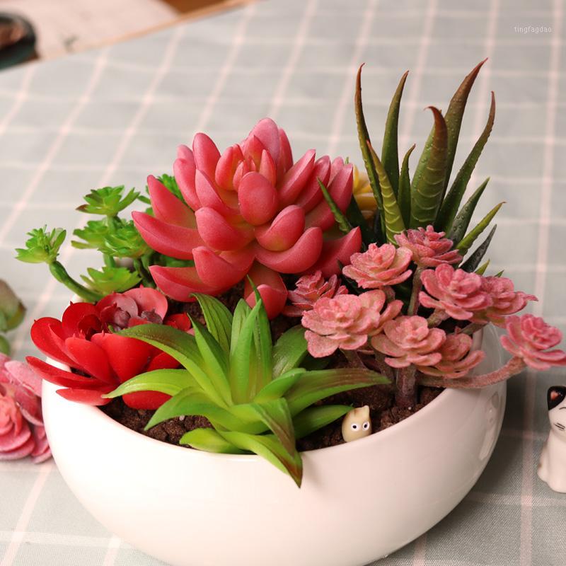 

Artificial Plants Home Garden Office Wedding Decoration Mini Bonsai Home Desktop Decorations Artificial Succulents1