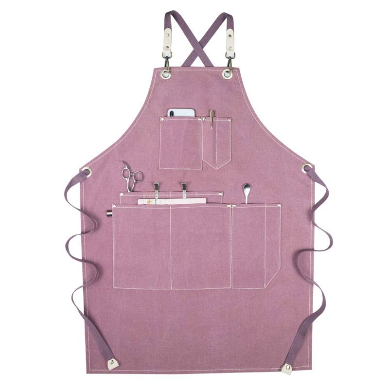 

Senyue Summer canvas apron cowboys Korean hairdresser hairdresser floral barista waist Tattoo Artist Painter apron