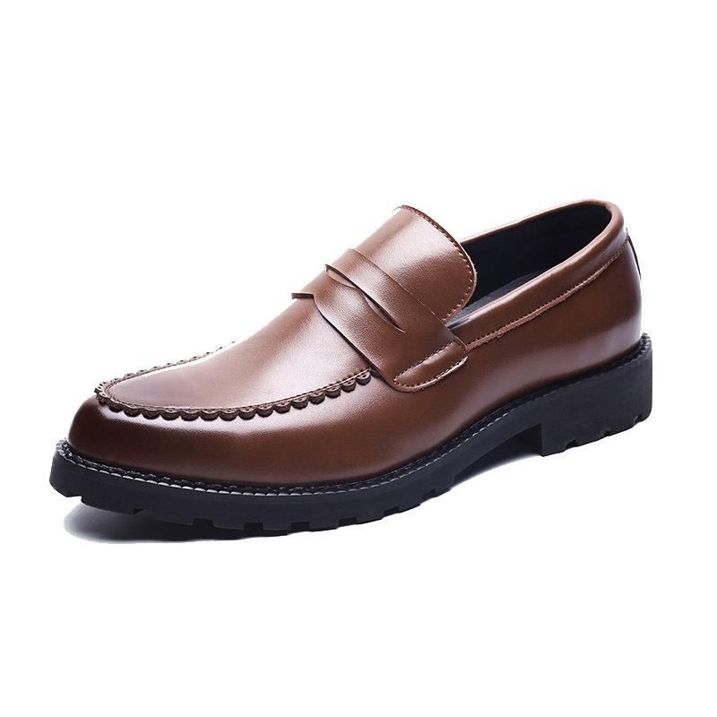 

Loafers Mens Dress Shoes Real Leather Mens Italian Shoes Coiffeur Formal Dresses Elegant For Men Sepatu Slip On Pria Buty, Black
