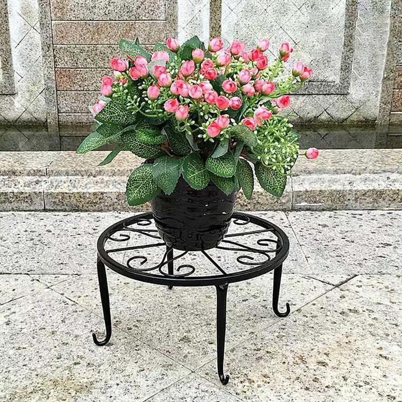 

Metal Potted Shelf Flower Pot Indoor Outdoor Plant Stand Succulent Plants Flower Base Holder Rack Garden Home Holder Decor1