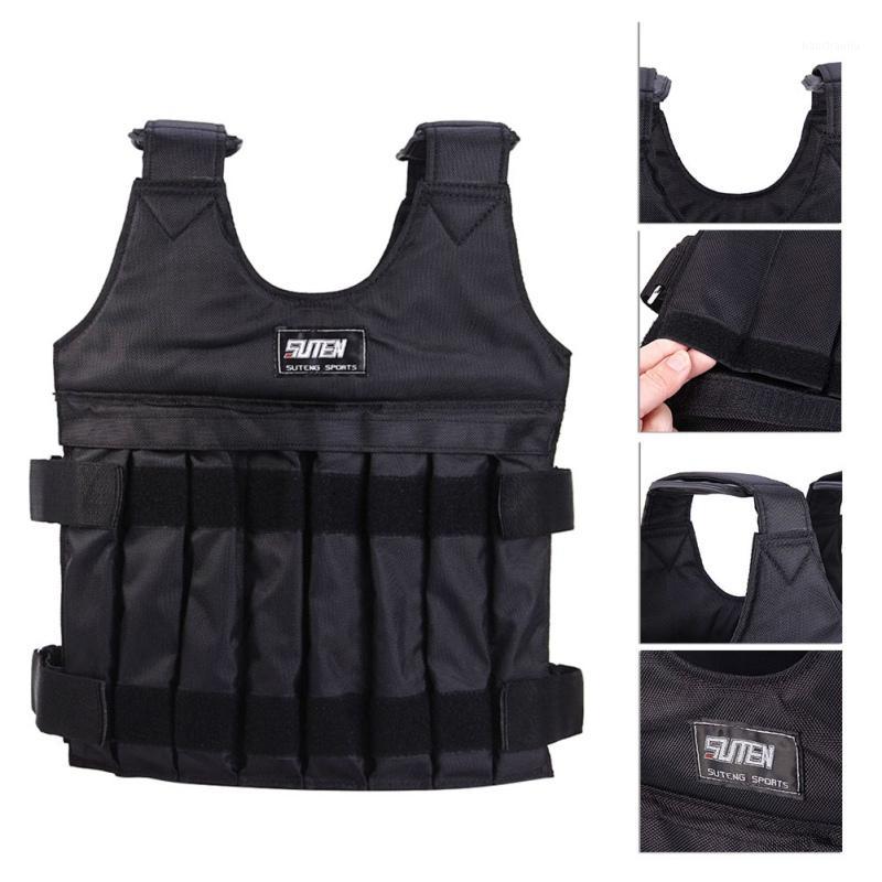 

Running weight Vest Weight bearing 10-20kg Steel Plate Breathable Adjustable Vest Without Steel Plate Fitness Sport Training1, Black
