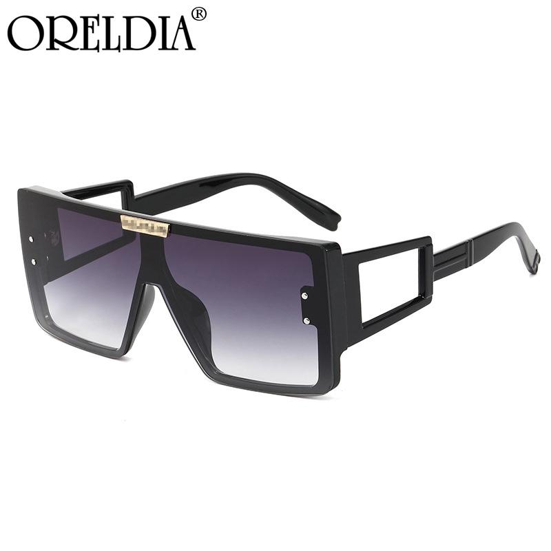 

Large Frame Flat Top Sunglasses Ladies Well-Known Designer Sunglasses Fashion Retro Square Glasses 2021 New Men's Glasses Hot