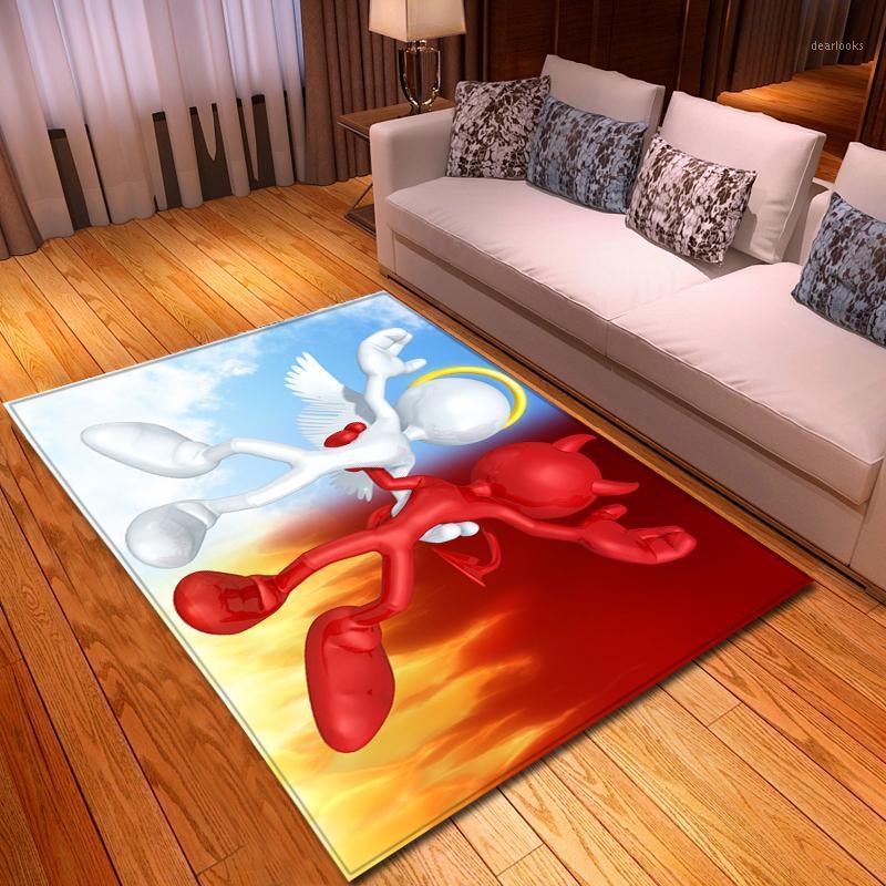 

3D Living Room Carpets Music Notes Kids Room Area Rug Mat Soft Flannel Big Home Decoration Rug Carpet1, No-8