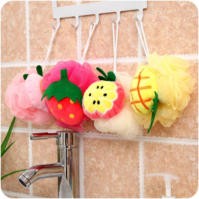 

Wholesale-6Pc New Soft Cotton Creative Carrot Kawaii Cartoon Fruits Bath Sponge Cute Strawberry Kids Bath Ball Brushes Scrubbers F4802(6)1