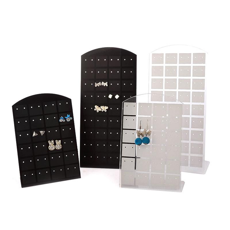 

Jewelry Pouches, Bags Stud Earrings Display Board 48/72 Hole Plastic Dangle Earring Holder Rack Organizer Storage Stand-Holder