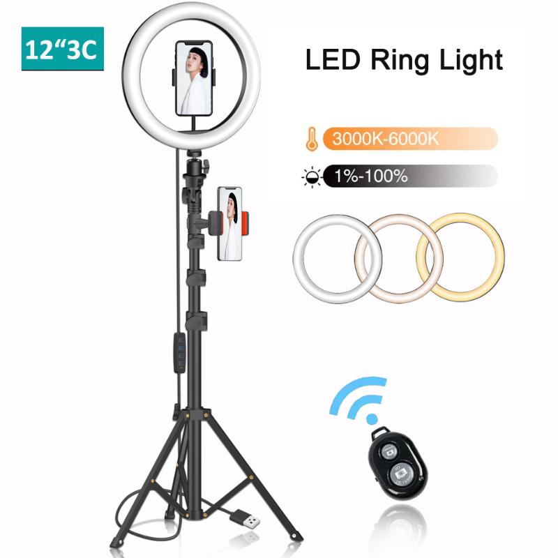 

Led Ring Light Ring Selfie Lamp Selfie With Tripod For Phone Video Photography Lighting For Youtube Phone Holder