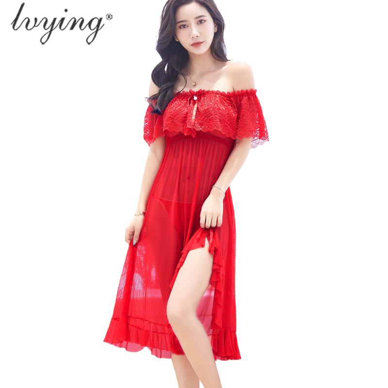 long red nightgown