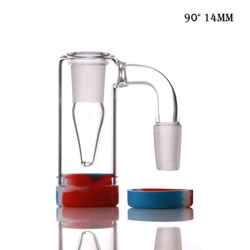 

14mm glass ash catcher Other smoking accessories male size with colors silicone contains silicones reclaim catchers for water pipe