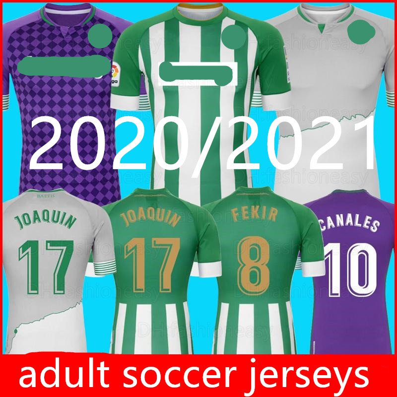 

2020Real betis soccer Jersey 17 JOAQUIN 10 CANALES Men Camiseta de Fútbol JUANMI FEKIR BARTRA CANALES LOREN camiseta de futebol 2021, Red