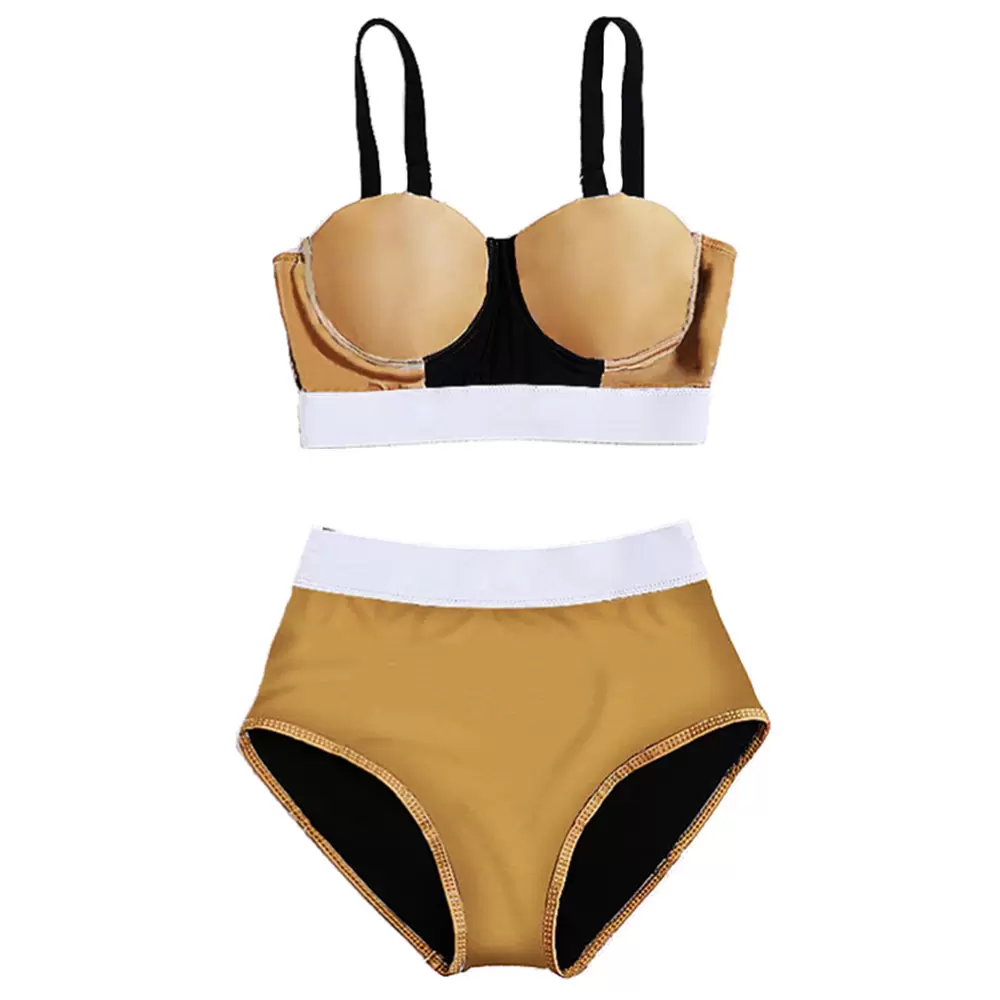 

2022 Bikinis Women' Swimwear 2 Piece Swimsuit Fashion Sexy Plaid Bathing Suits Beach Bikini Set