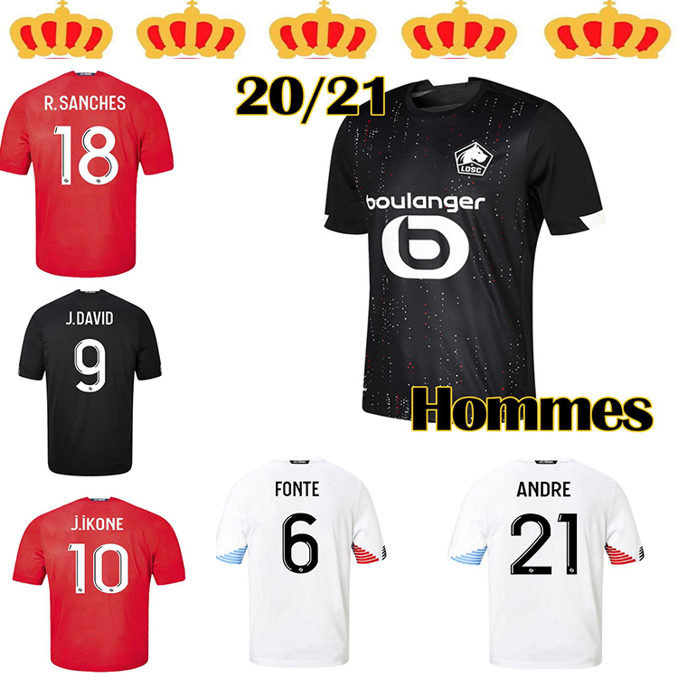 

Hot sale2020 2021LOSC Lille jersey man BAMBA J.DAVID J.IKONE football jersey YAZICI SOUMARE CELIK R.SANCHES soccer jersey Maillot de Lille, Black;yellow
