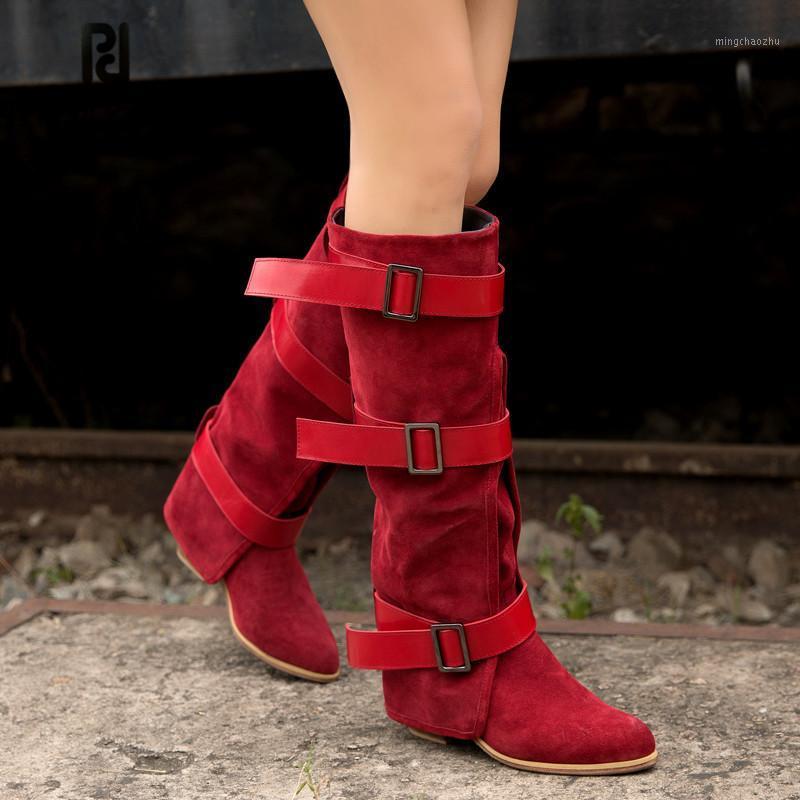 

Prova Perfetto High Quality Cow Suede Ladies Thigh High Boots Elegant Mixed Colors Buckle Strap Pointed Toe Slip-on Women Boots1, Black