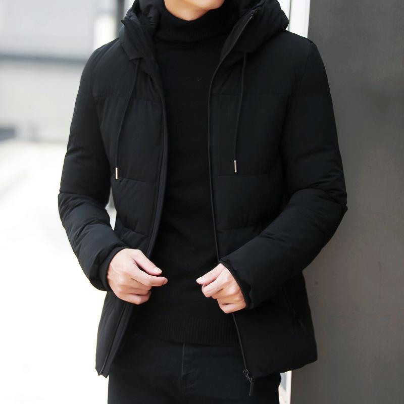 

Winter Men Parkas Warm 2020 Casual Men's Thicken Coat Waterproof Hooded Jackets Zipper Outwear men clothing jaqueta masculina, Slh93333 black
