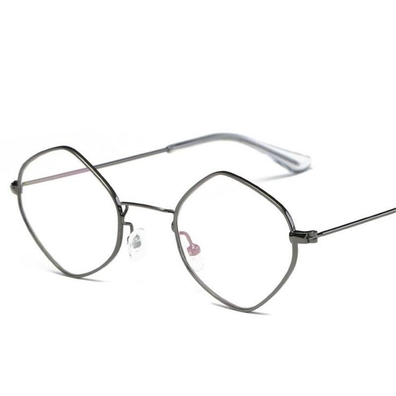 

ZXTREE Extremely Simple Metal Frame Sunglasses Women Classic Transparent Clear Men Sunglass Optical Diamond Style Oculos Z300