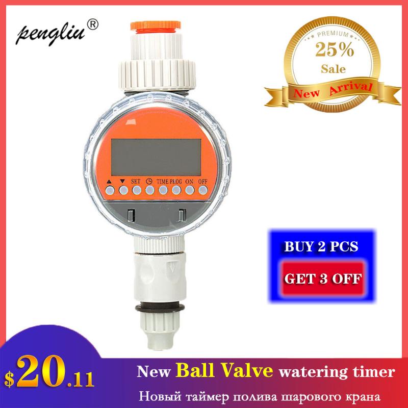 

Garden Automatic Ball Valve Watering Timer LCD Display Electronic Plastic Programmable Water Timer For Garden Irrigation system, Eu timer