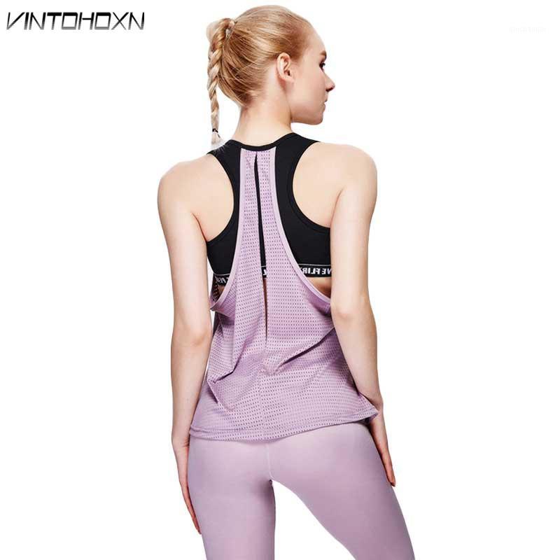 

Women Gym Sports Tank + Bra T Shirt Yoga Workout Vest Fitness Training Exercise Running Clothing Sportswear Hiking Tee Tops 065x1, Blue