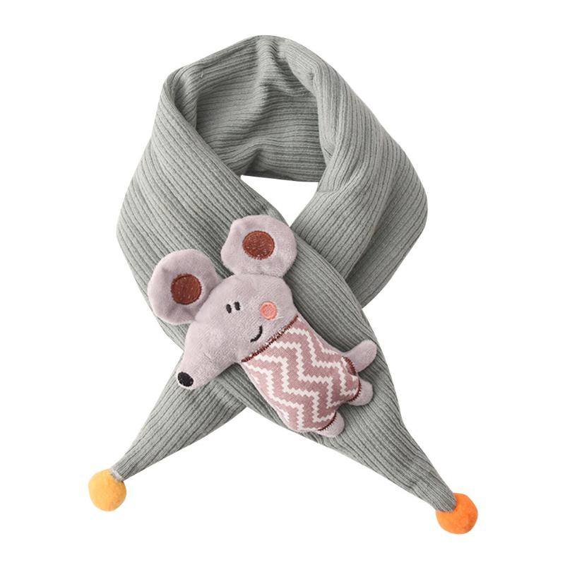 

FREE OSTRICH Cute Cartoon Toddlers Kids Scarves Neckerchief Winter Padded Cotton Unisex Children Scarves Warm Cute Wrap