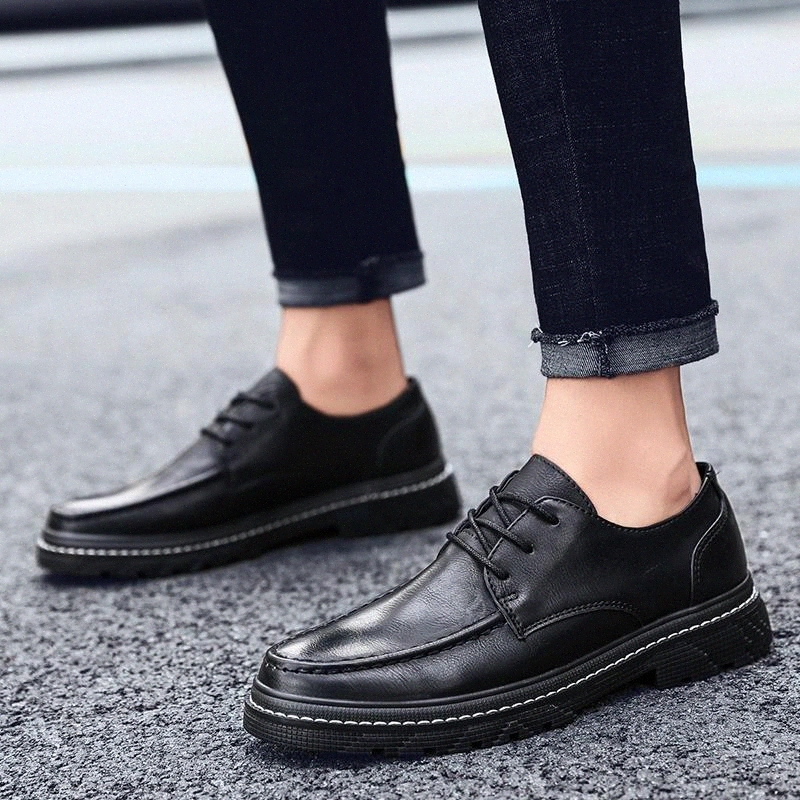 

Fashion Sneakers Men Casual shoes Low-cut Lace-up male Flats Flock Trainers Promotion High Quality men Oxfords leather Shoes #7U0v