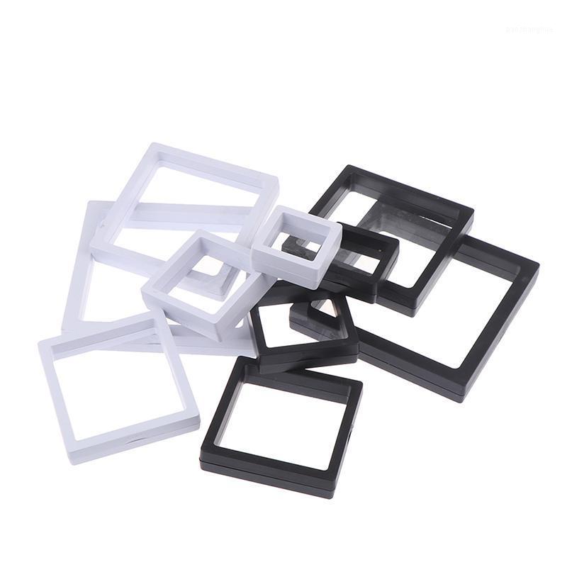 

10Szies Square Floating Jewelry Coin Display Frame Holder Box Case Stand Home Decoration Pouches, Bags, Pink;blue