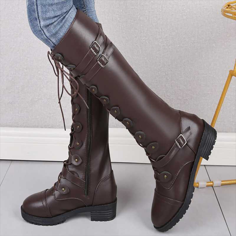

2020 New Trend Autumn Winter Western Style Fashionable Keep Warm Flatform Women Shoes High Heel Best Quality Adult Female Boots, Yellow