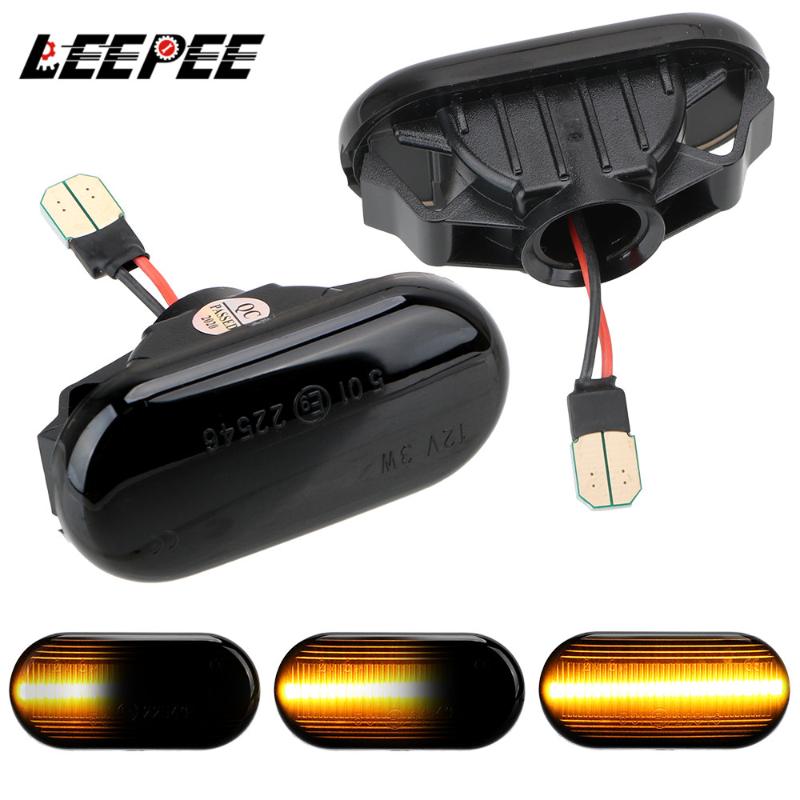 

A Pair LED Car Dynamic Side Marker Turn Signal Blinker Light Indicators For Qashqai Navara Micra 350Z Note Pathfinder, As pic