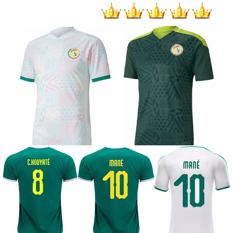 

20 21 Senegal Soccer Jersey top quality Senegal 2020 2021 home white away green Balde KOULIBALY MANE football team jerseys Football shirt